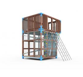 Wieża zabawowa CUBIC ze ścianką wspinaczkową 