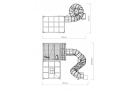 Zestaw zabawowy CUBIC 2-piętrowy (5,3 m)
